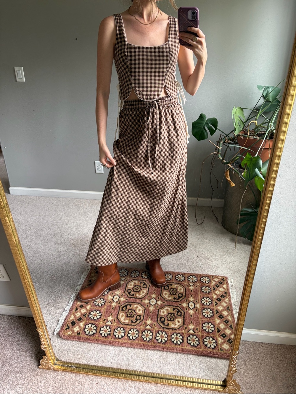 Handmade (by me!) reversible corset style top! - Picture 2 of 12